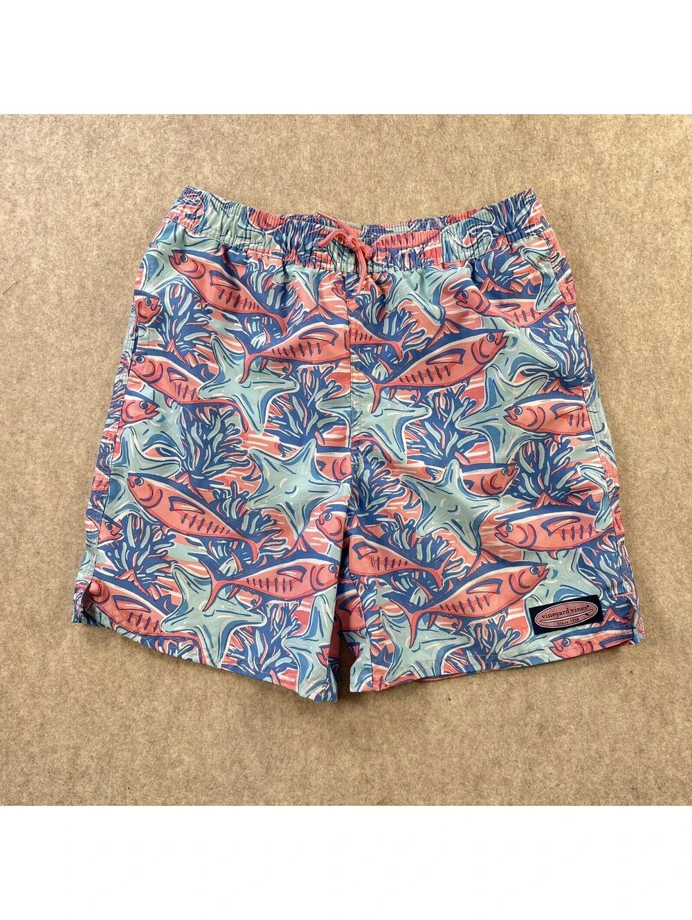 Vineyard Vines Printed Chappy Swim Trunks 6